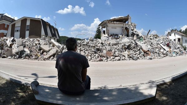 İtalya, Amatrice'deki deprem - Sputnik Türkiye