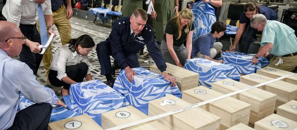 Kuzey Kore'nin ABD'ye gönderdiği Kore Savaşı'nda ölen ABD askerlerinin kalıntıları - Sputnik Türkiye