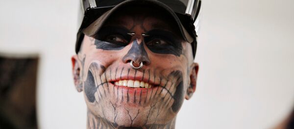 'Zombi Çocuk' lakaplı Rick Genest - Sputnik Türkiye