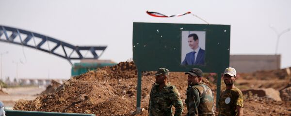 Ürdün-Suriye sınırında nöbet tutan Suriye askerleri - Sputnik Türkiye