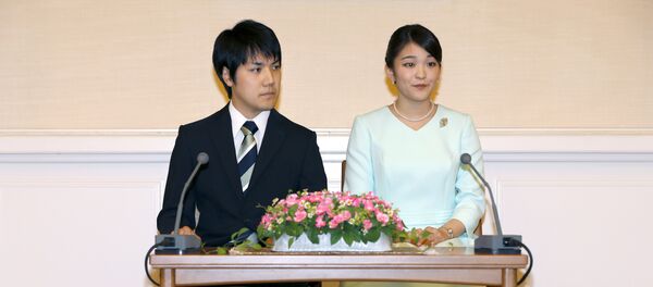 Japonya Prensesi Mako ve nişanlısı Kei Komuro - Sputnik Türkiye