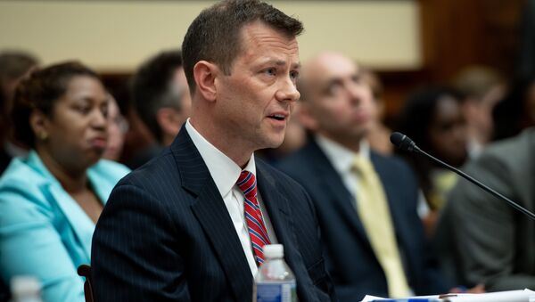 Deputy Assistant FBI Director Peter Strzok testifies on FBI and Department of Justice actions during the 2016 Presidential election during a House Joint committee hearing on Capitol Hill in Washington, DC, July 12, 2018. - Sputnik Türkiye
