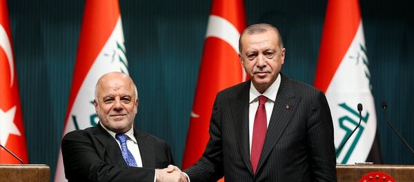 Erdoğan, Irak Başbakanı İbadi ile ortak basın toplantısı düzenledi - Sputnik Türkiye