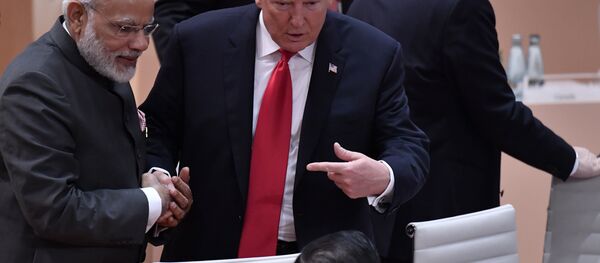 ABD Başkanı Trump ve Hindistan Başbakanı Modi ABD Başkanı Trump ve Hindistan Başbakanı Modi - Sputnik Türkiye