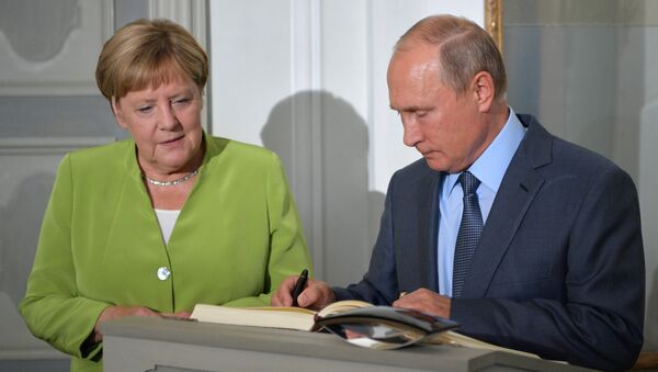 Berlin'de Putin-Merkel görüşmesi başladı - Sputnik Türkiye