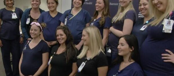 Aynı hastanede 16 hemşire birden hamile: Noel tatiline denk getirdik Aynı hastanede 16 hemşire birden hamile: Noel tatiline denk getirdik - Sputnik Türkiye