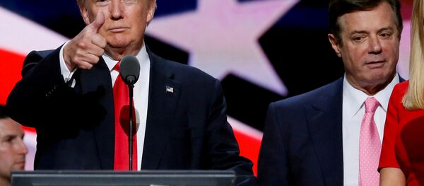 ABD Başkanı Donald Trump ve Paul Manafort - Sputnik Türkiye