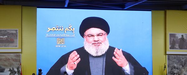 Lübnan Hizbullahı lideri Hasan Nasrallah - Sputnik Türkiye