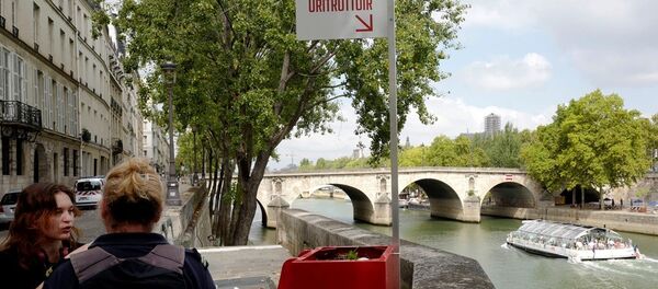 Paris'te sokak pisuvarı protestosu - Sputnik Türkiye