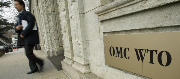 A person gets out of the World Trade Organization (WTO) headquarter in Geneva (File) - Sputnik Türkiye