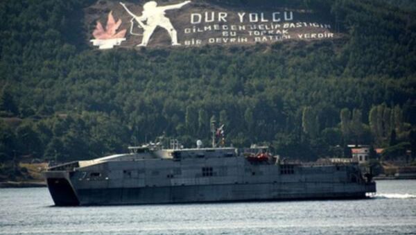 ABD savaş gemisi, Çanakkale Boğazı'ndan geçti - Sputnik Türkiye