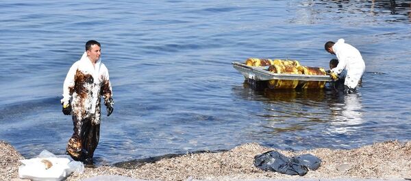 İzmir Aliağa'da ham petrol sızıntısı - Sputnik Türkiye