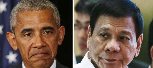 Obama Duterte - Sputnik Türkiye