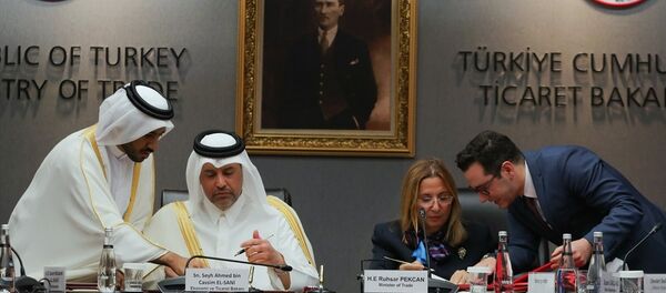 Türkiye-Katar Ticaret ve Ekonomik Ortaklık Anlaşması imza - Sputnik Türkiye