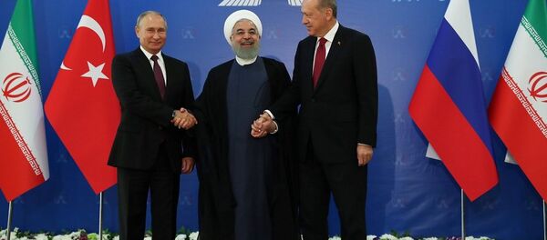 Ruhani-Erdoğan-Putin - Sputnik Türkiye