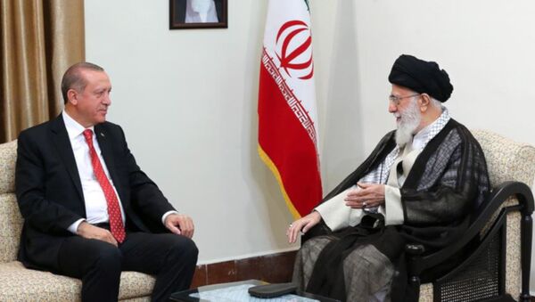 Erdoğan, İran dini lideri Hamaney ile görüştü - Sputnik Türkiye