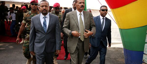 Eritre Devlet Başkanı Isaias Afwerki-Etiyopya Başbakanı Abiy Ahmed - Sputnik Türkiye