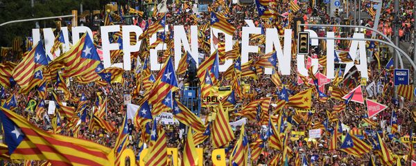 Katalonya bağımsızlık yanlısı eylem - Sputnik Türkiye