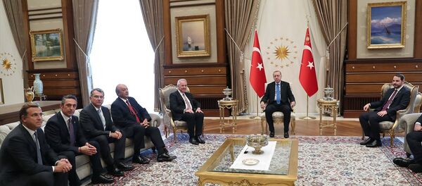 Recep Tayyip Erdoğan - TÜSİAD heyeti - Sputnik Türkiye