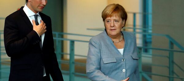 Almanya Başbakanı Angela Merkel ve AB dönem başkanlığını yürüten Avusturya Başbakanı Sebastian Kurz - Sputnik Türkiye