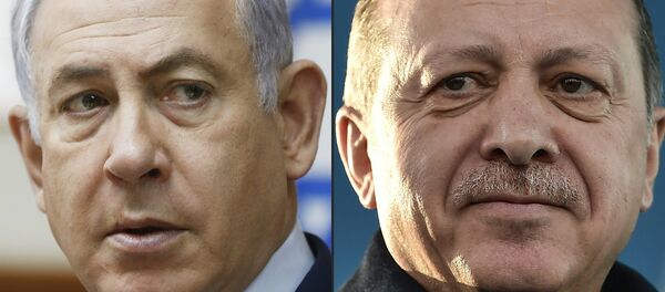 Cumhurbaşkanı Recep Tayyip Erdoğan- İsrail Başbakanı Benyamin Netanyahu - Sputnik Türkiye