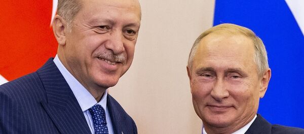 Vladimir Putin - Recep Tayyip Erdoğan - Sputnik Türkiye