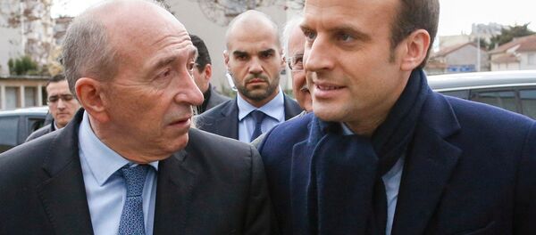 Collomb-Macron - Sputnik Türkiye