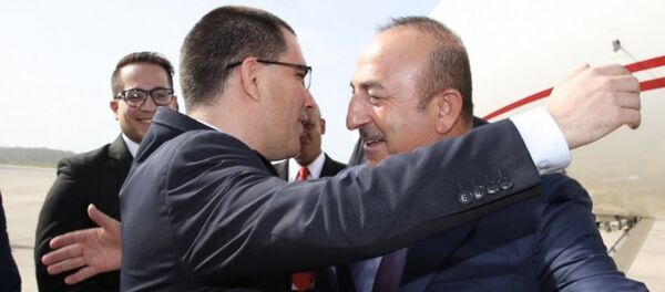 Dışişleri Bakanı Mevlüt Çavuşoğlu ve Venezüella Dışişleri Bakanı Jorge Arreaza, - Sputnik Türkiye