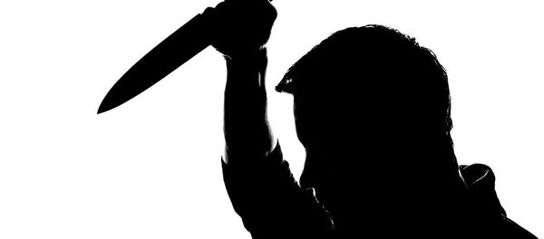 A man holding a knife - Sputnik Türkiye