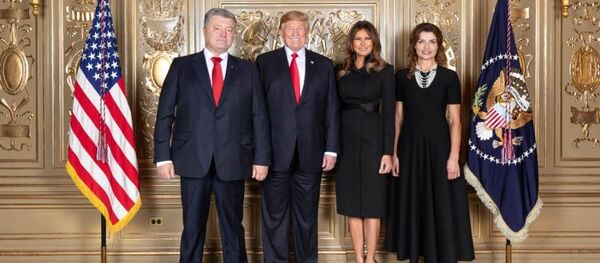 BM'de pişti olan Poroşenko ve Trump, sosyal medyada alay konusu oldu - Sputnik Türkiye