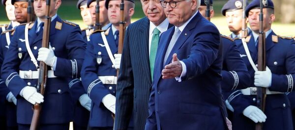 Recep Tayyip Erdoğan-Frank-Walter Steinmeier - Sputnik Türkiye