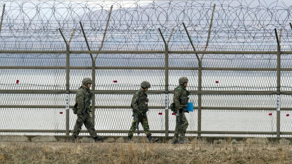 Güney Kore-Kuzey Kore sınırı - Sputnik Türkiye