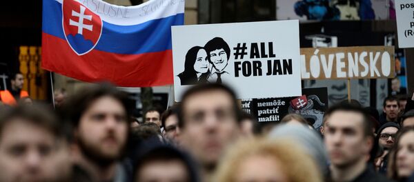 Öldürülen gazeteci Jan Kuciak ve nişanlısı Martina Kusnirova - Sputnik Türkiye