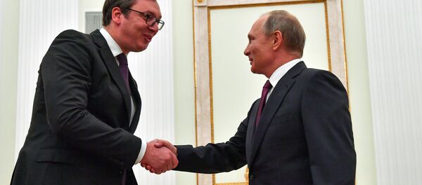 Kremlin'de Vucic-Putin görüşmesi - Sputnik Türkiye