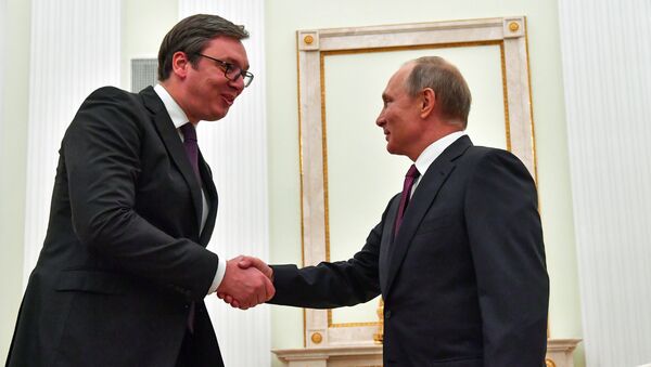 Kremlin'de Vucic-Putin görüşmesi - Sputnik Türkiye