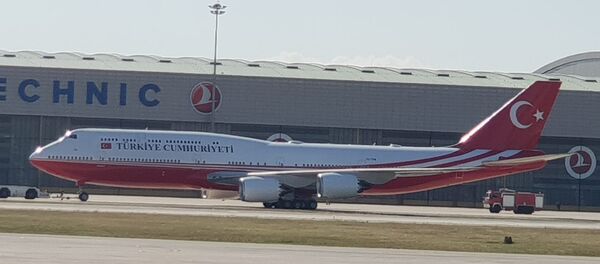 Erdoğan'a hediye edilen uçak Erdoğan'a hediye edilen uçak - Sputnik Türkiye