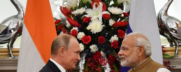 Rusya Devlet Başkanı Vladimir Putin- Hindistan Başbakanı Narendra Modi - Sputnik Türkiye