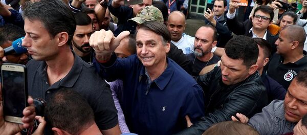 Aşırı sağcı 'Brezilyalı Trump' olarak adlandırılan aday Jair Bolsonaro - Sputnik Türkiye