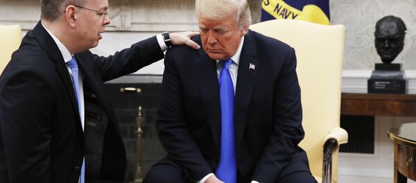 Brunson, Trump Brunson, Trump - Sputnik Türkiye