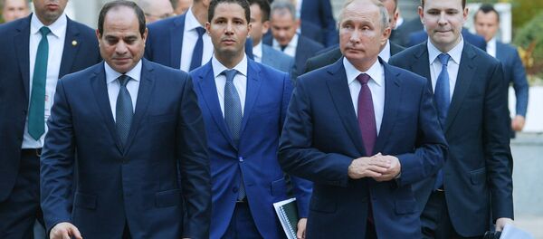 Mısır Cumhurbaşkanı Abdulfettah el Sisi - Rusya Devlet Başkanı Vladimir Putin - Sputnik Türkiye