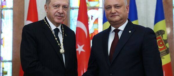Moldova Cumhurbaşkanı Dodon- Cumhurbaşkanı Recep Tayyip Erdoğan - Sputnik Türkiye