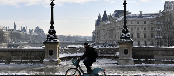 Paris'te bir bisikletli - Sputnik Türkiye