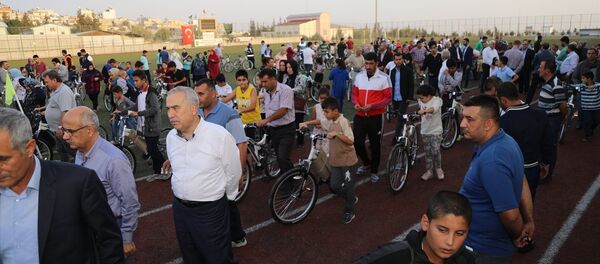 Kilis Belediyesi ve Sağlık Bakanlığı iş birliğiyle hayata geçirilen 15 bin eve 15 bin bisiklet kampanyası - Sputnik Türkiye