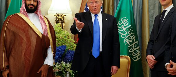 Muhammed bin Selman-Donald Trump-Jared Kushner - Sputnik Türkiye