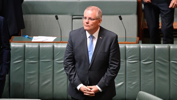 Avustralya Başbakanı Scott Morrison, çocuklara yönelik kurumsal cinsel istismarın mağdurlarından parlamentoda özür diledi. - Sputnik Türkiye