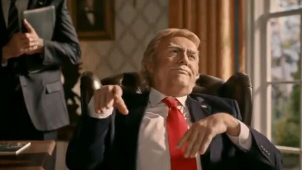 İzmir'deki konut projesi için hazırlanan reklam filmi: Trump çıldırıyor, koltuğuna yığılıyor - Sputnik Türkiye