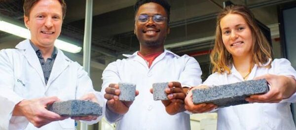 İnsan idrarı kullanılarak yapılan çevre dostu tuğla İnsan idrarı kullanılarak yapılan çevre dostu tuğla - Sputnik Türkiye