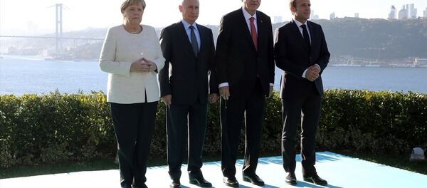Merkel - Macron - Putin - Erdoğan - Sputnik Türkiye