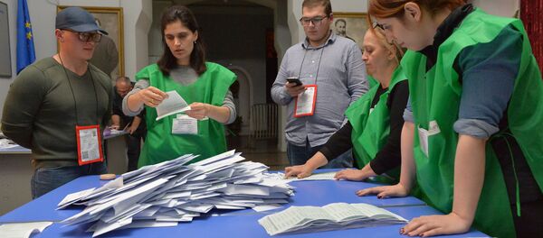 Gürcistan'da seçim sandıkları - Sputnik Türkiye