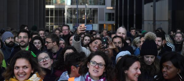 İrlanda'nın başkenti Dublin'deki Google ofislerinde iş bırakma eylemi - Sputnik Türkiye